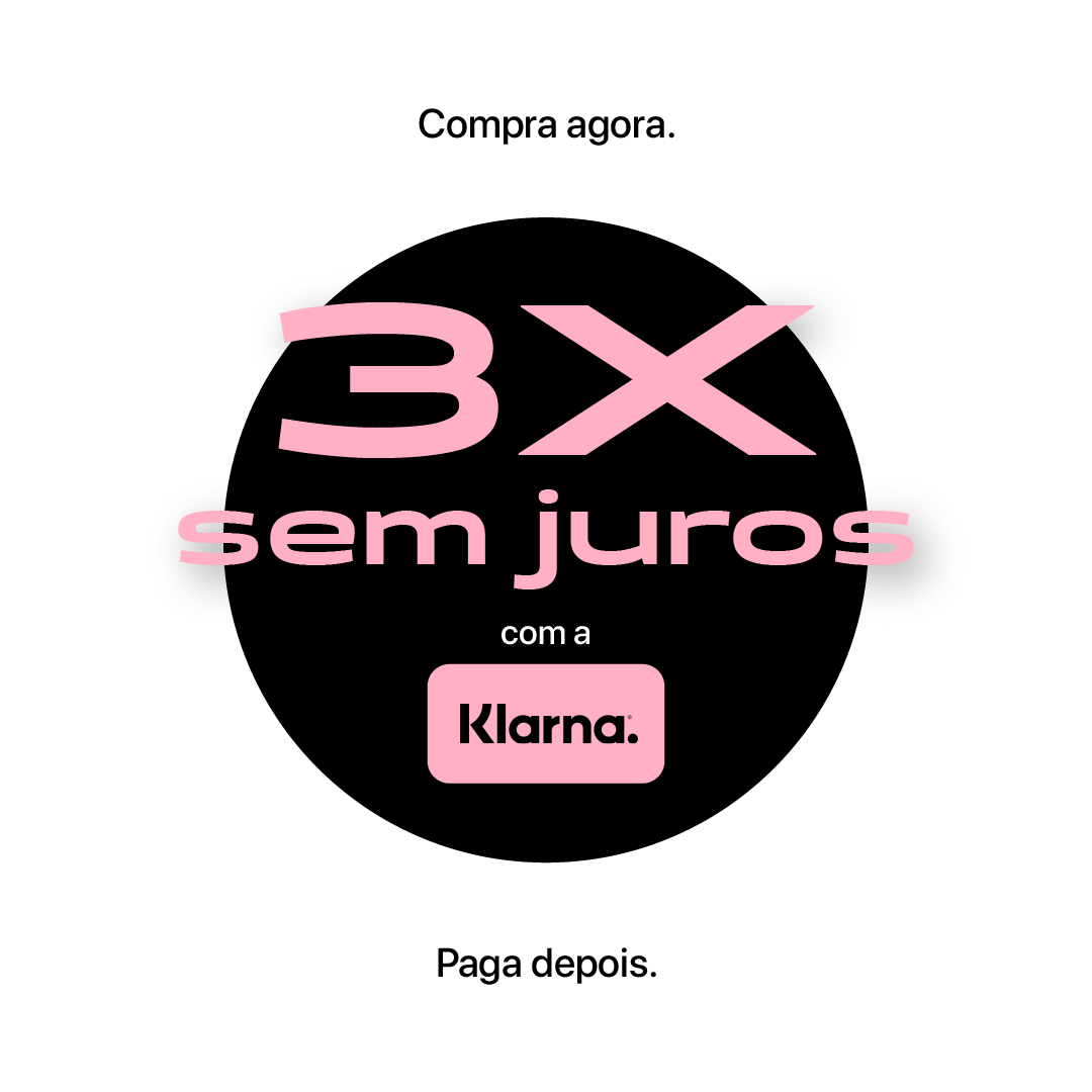 Paga 3 vezes sem juros com a Klarna